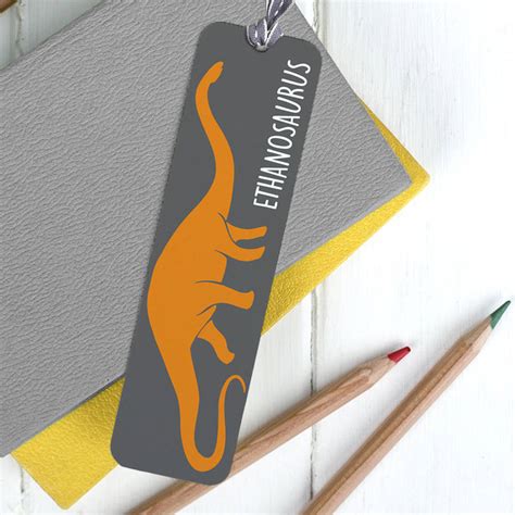 children's personalised dinosaur bookmark by the little picture company ...