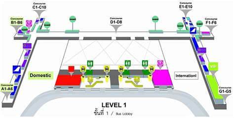 Bkk Airport Terminal Map