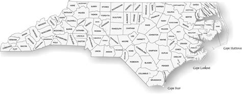 North Carolina is the only state with exactly 100 counties. : r/MapPorn