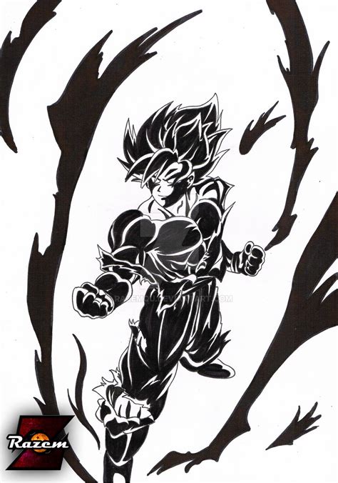 Goku Stencil by razemqu on DeviantArt