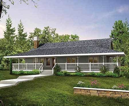 Plan 88447SH: Wrap-Around Porch | Rustic house plans, Ranch style house ...