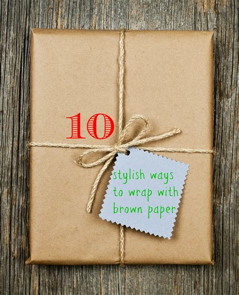 Gift Wrapping Ideas With Brown Paper - 5 gift wrapping ideas with brown ...