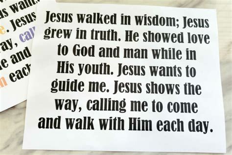 I Will Walk with Jesus Flip Chart & Lyrics - Primary Singing