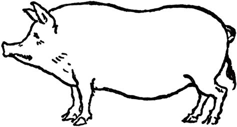 Free Pig Clipart Black And White, Download Free Pig Clipart Black And ...