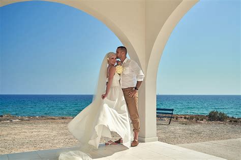 Wedding Photoshoot at Sirenes Beach Ayia Thekla near Ayia Napa, Cyprus ...