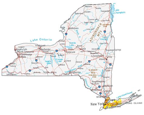 New York State Map With Cities And Counties - Get Latest Map Update