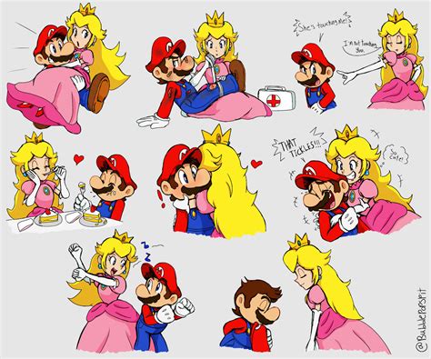 Mario and Peach by Bubblepopspit on DeviantArt