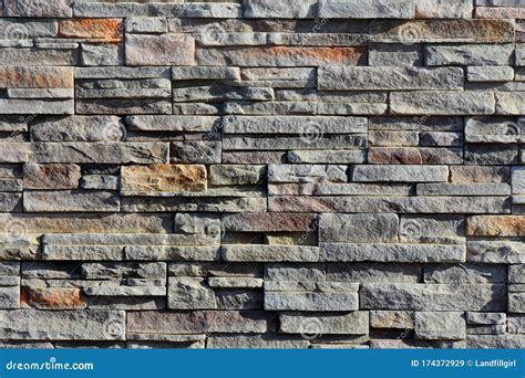 Modern Grey Stone Wall Texture Stock Image - Image of natural, design ...