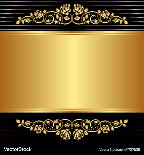 Gold background Royalty Free Vector Image - VectorStock