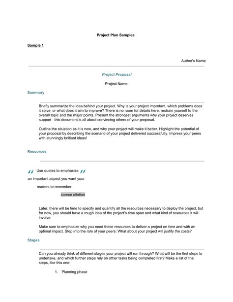 Business Project Plan - 9+ Examples, Format, How to Create, Pdf