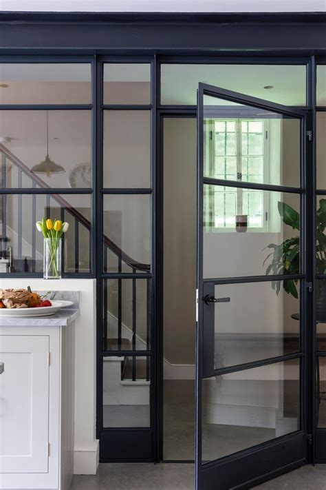 Stunning internal Crittall door screen | Internal glass doors, Open ...