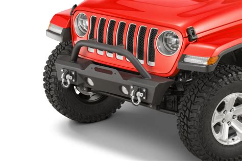 TACTIK Stubby Front Bumper with Hoop for 18-23 Jeep Wrangler JL ...