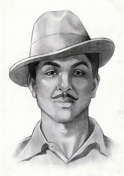 Bhagat Singh | Easy portrait drawing, Pencil drawing images, Pencil ...