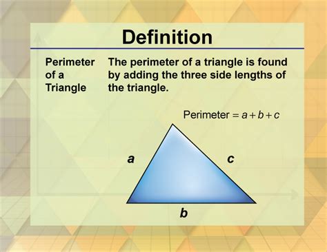 Definition--Triangle Concepts--Perimeter of a Triangle | Media4Math