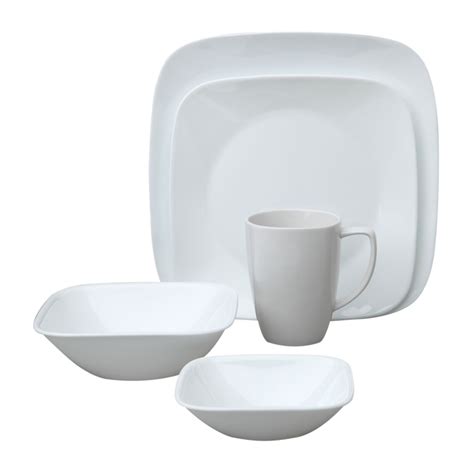 Square™ Pure White 30-pc Dinnerware Set | Corelle®