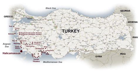 Halicarnassus.Map and Directions