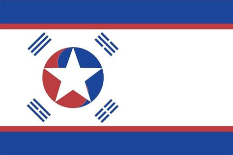 United Korea Flag I made about a year ago. : r/vexillology