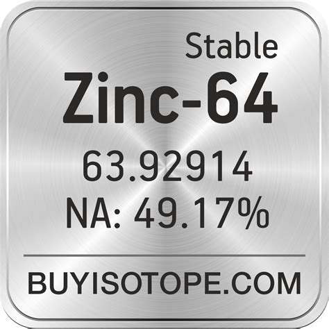 Zinc-64, Zinc-64 Isotope, Enriched Zinc-64, Zinc-64 Metal Powder