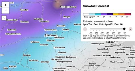 Lehigh Valley weather: How much snow will you get? Our map shows ...