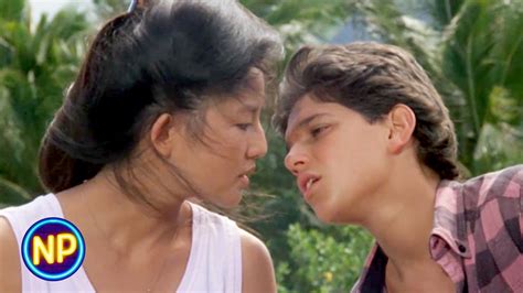 Daniel Almost Kisses Kumiko | The Karate Kid Part II (1986) - YouTube