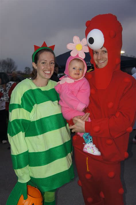 Homemade Yo Gabba Gabba halloween costumes, made from oversized shirts ...