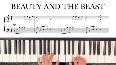 Beauty and the Beast - Easy Piano - YouTube