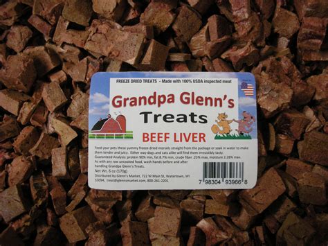 Freeze Dried Beef Liver Treats - Glenn’s Market & Catering