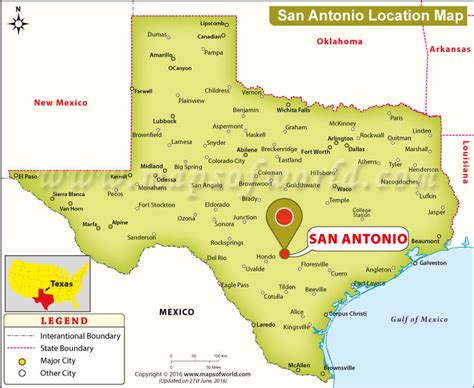 Map San Antonio Texas – Verjaardag Vrouw 2020