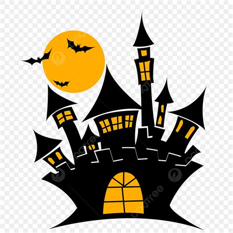 Halloween Castle Clipart Hd PNG, Halloween Castle Commercial Material ...