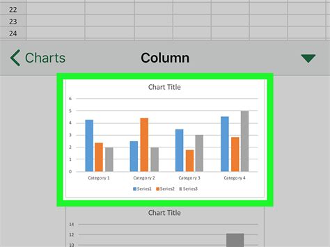 How to Create a Stacked Bar Chart in Excel on iPhone or iPad