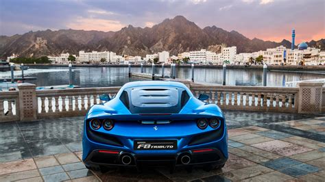 1920x1080 Blue Ferrari F8 Tributo 2018 Laptop Full HD 1080P ,HD 4k ...