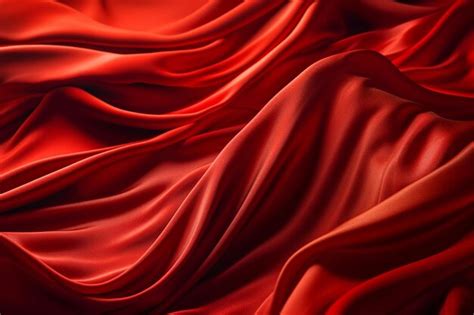 Premium AI Image | Red silk fabric