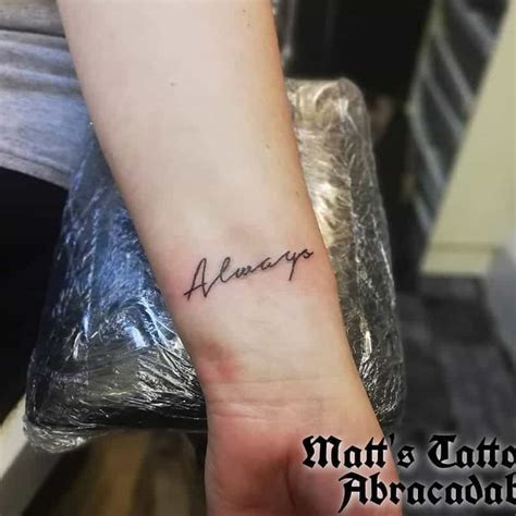 50 Incredible Always Tattoo Ideas | Always tattoo, Tattoos, Small wrist ...