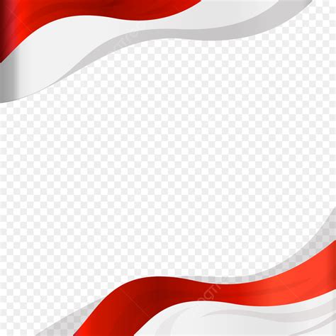 Merah Putih Vector Png Images Bendera Merah Putih Indonesia Border ...