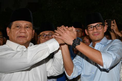 Prabowo Picks Sandiaga Uno as Running Mate in 2019 Presidential Race ...