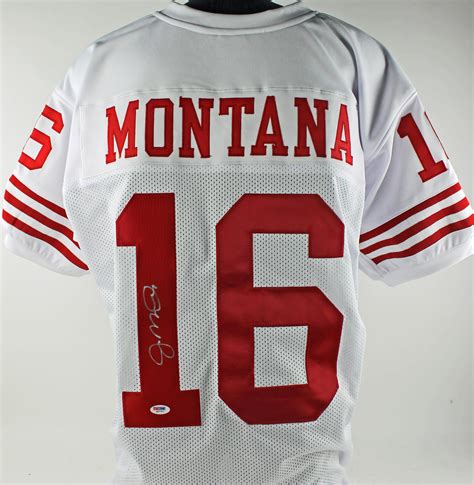 49ers Joe Montana Authentic Signed White Jersey Autographed PSA/DNA | eBay