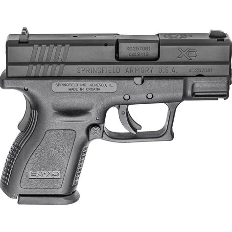 Springfield Armory 9mm XD Sub-Compact Semiautomatic Pistol | Academy