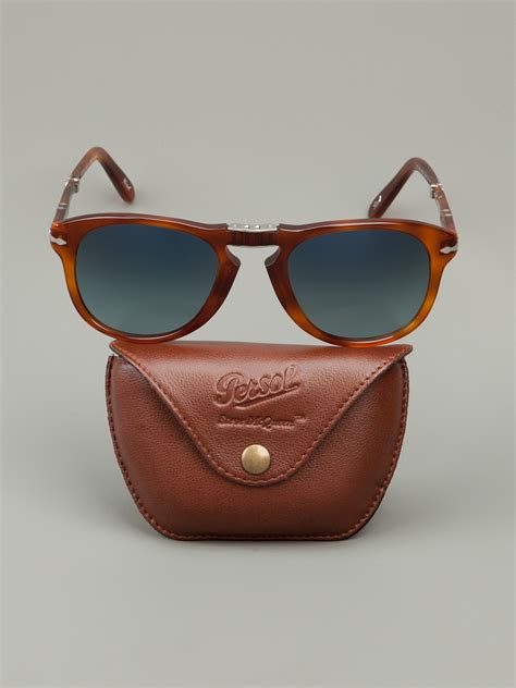 Persol Folding Frame 'Steve Mcqueen' Sunglasses in Brown - Lyst