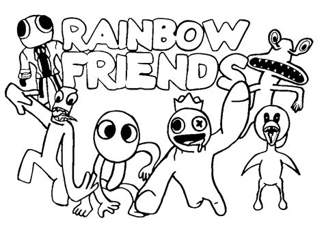 Rainbow Friends Coloring Pages - Coloring Home