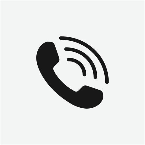 Phone icon flat style isolated on grey background. Telephone symbol ...