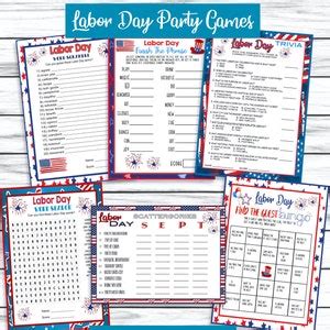 Labor Day Party Games, Summer Party Games, Trivia , Scattergories, Word ...