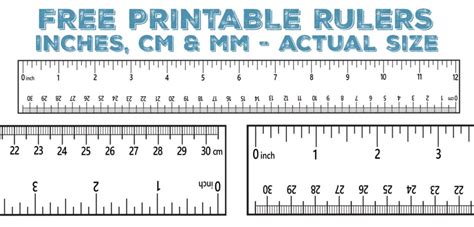 Printable Ruler - Free Accurate Ruler Inches, CM, MM - World of Printables