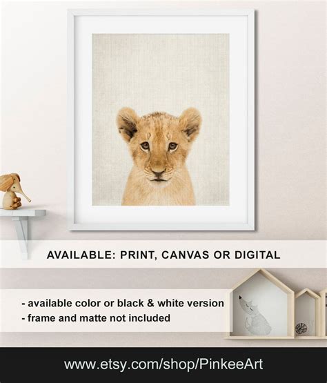 Lion Cub, Lion Nursery Decor, Lion Baby Wall Decor, Safari Baby Shower ...