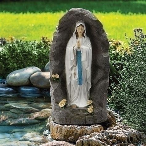 36" Our Lady of Lourdes Statue in Grotto