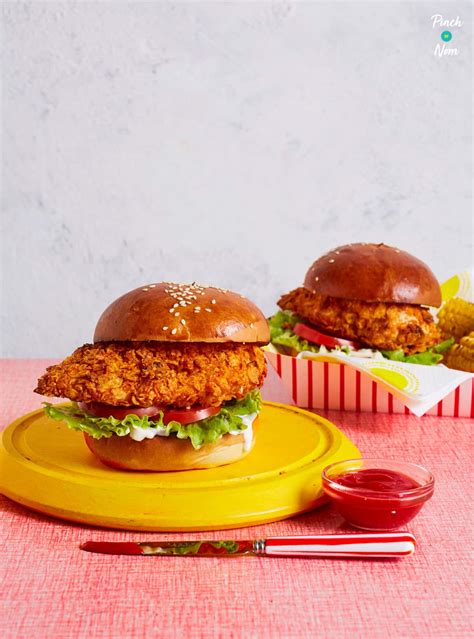 KFC Zinger Burger Fakeaway - Pinch Of Nom