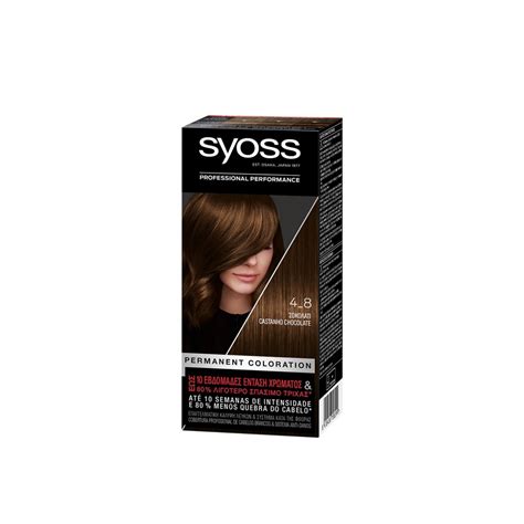 Buy Syoss Permanent Coloration 4_8 Chocolate Brown Permanent Hair Dye ...