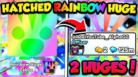 HOW I HATCHED A🌈RAINBOW HUGE PET in PET SIMULATOR 99!! (Roblox) - YouTube