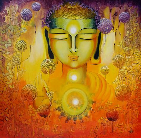 Buy Painting Glimpse Of Buddha Enlightenment Artwork No 10541 by Indian ...