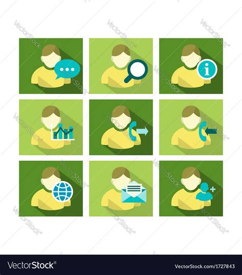 Flat icon design people Royalty Free Vector Image