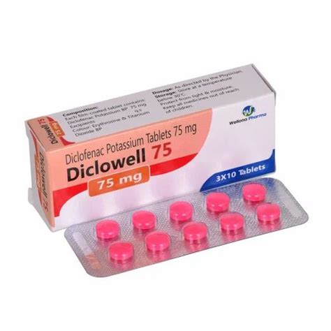 Diclofenac Potassium Tablet at Rs 10/stripe | Diclofenac Potassium ...